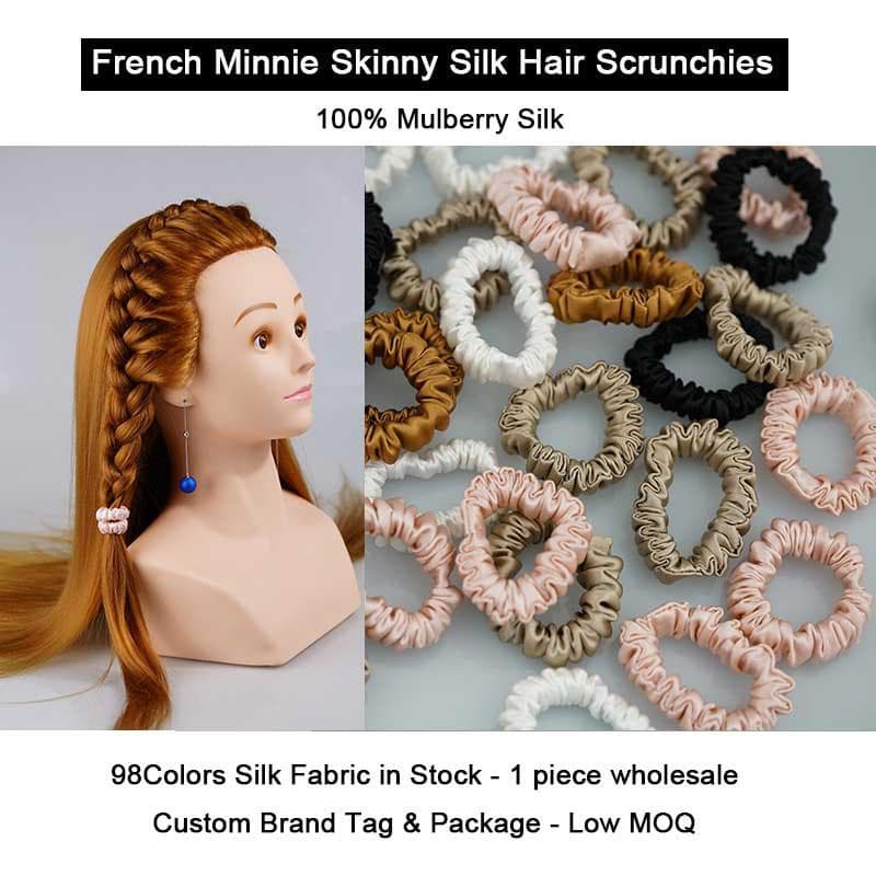 Silk Scrunchies French Minnie Skinny-SilkHome - Offical